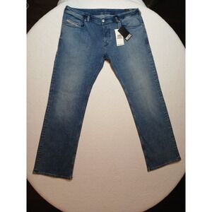 NEW Diesel 2007 Zatiny Jeans Mens 38x32 Blue Slim Bootcut Stretch Denim Med Wash